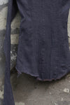 Marc Le Bihan 26916 Flat Shoulder Stretch Bottoming Tube Top T-Shirt Handmade in France MLB-26916-GRIS SOURIS